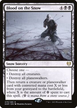 [079]【JP】【FOIL】雪上の血痕/Blood on the Snow【KHM】[R][黒]