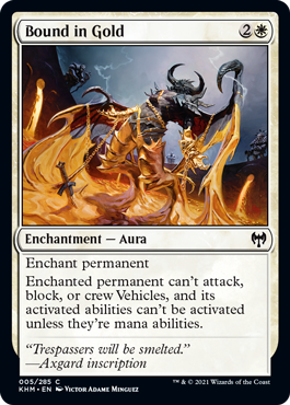 [005]【EN】金への捕縛/Bound in Gold【KHM】[C][白]