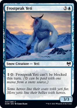[057]【EN】霜峰のイエティ/Frostpeak Yeti【KHM】[C][青]