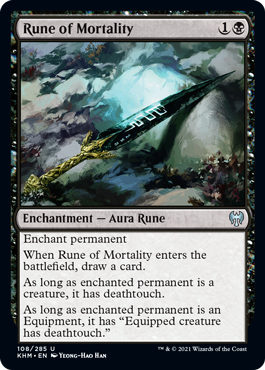 [108]【EN】厄害のルーン/Rune of Mortality【KHM】[U][黒]