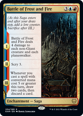 [204]【EN】霜と火の戦い/Battle of Frost and Fire【KHM】[R][多色]
