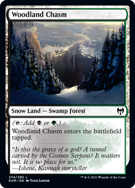 [274]【EN】森林の地割れ/Woodland Chasm【KHM】[C][土地]