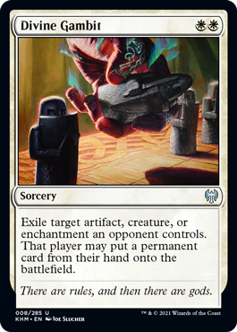 [008]【EN】【FOIL】神聖なる計略/Divine Gambit【KHM】[U][白]