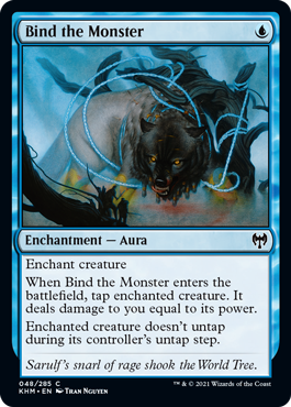 [048]【EN】【FOIL】怪物縛り/Bind the Monster【KHM】[C][青]