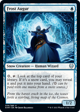 [056]【EN】【FOIL】霜の占い師/Frost Augur【KHM】[U][青]