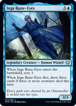 [064]【EN】【FOIL】ルーン目のインガ/Inga Rune-Eyes【KHM】[U][青]