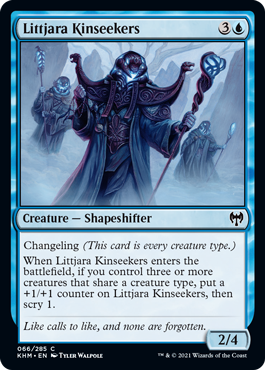 [066]【EN】【FOIL】リトヤラの同族探し/Littjara Kinseekers【KHM】[C][青]