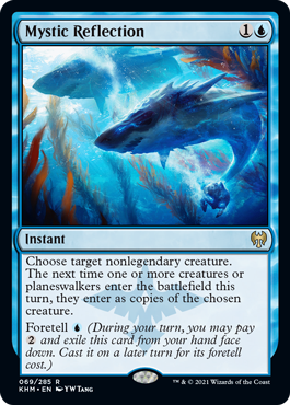 [069]【EN】【FOIL】神秘の反射/Mystic Reflection【KHM】[R][青]