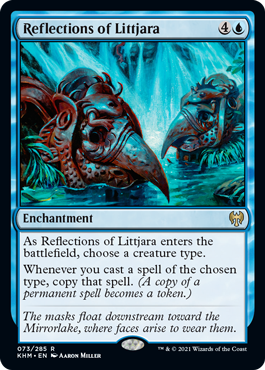 [073]【EN】【FOIL】リトヤラの反射/Reflections of Littjara【KHM】[R][青]