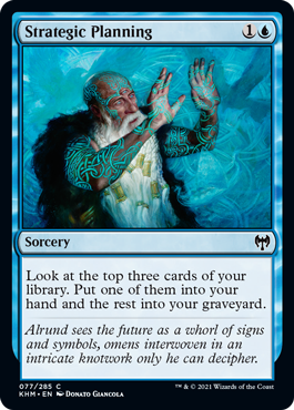 [077]【EN】【FOIL】巧みな軍略/Strategic Planning【KHM】[C][青]