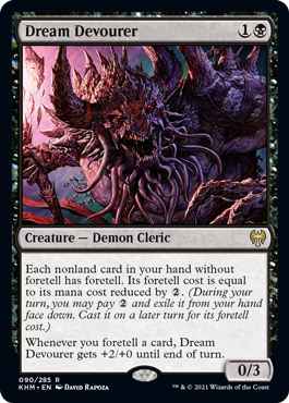 [090]【EN】【FOIL】夢貪り/Dream Devourer【KHM】[R][黒]