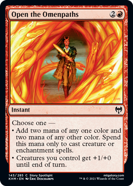 [143]【EN】【FOIL】領界路の開放/Open the Omenpaths【KHM】[C][赤]
