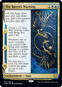 [227]【EN】【FOIL】鴉の警告/The Raven's Warning【KHM】[R][多色]