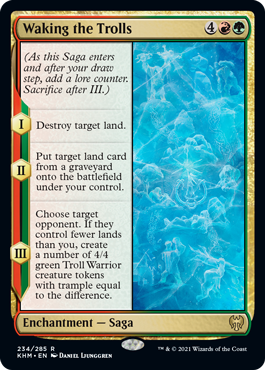 [234]【EN】【FOIL】トロールの喚起/Waking the Trolls【KHM】[R][多色]