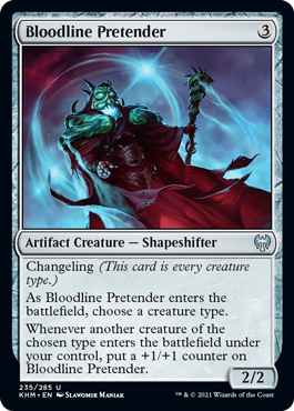 [235]【EN】【FOIL】血統詐称者/Bloodline Pretender【KHM】[U][茶]