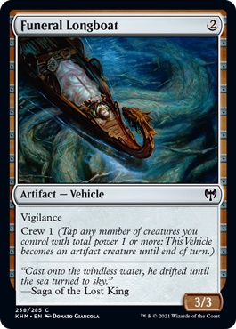 [238]【EN】【FOIL】葬送の長艇/Funeral Longboat【KHM】[C][茶]