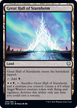 [259]【EN】【FOIL】シュタルンハイムの大聖堂/Great Hall of Starnheim【KHM】[U][土地]