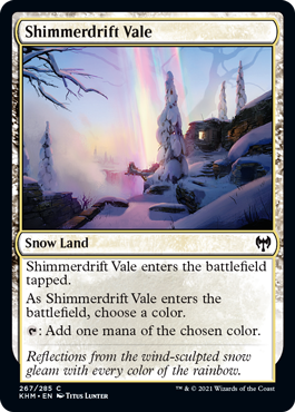 [267]【EN】【FOIL】煌積の谷間/Shimmerdrift Vale【KHM】[C][土地]