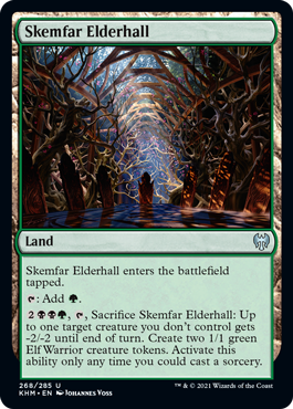 [268]【EN】【FOIL】スケムファーの古の間/Skemfar Elderhall【KHM】[U][土地]