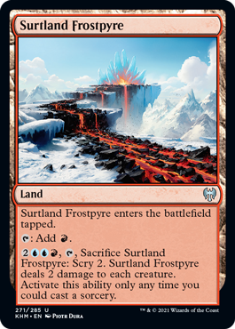 [271]【EN】【FOIL】セルトランドの凍炎/Surtland Frostpyre【KHM】[U][土地]