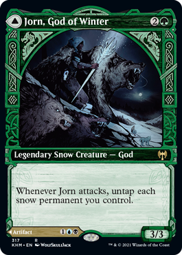 [317]【EN】【FOIL】■ショーケース■冬の神、ヨーン/Jorn, God of Winter【KHM】[R][緑]