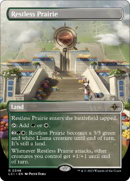 [348]【EN】■ボーダーレス■不穏な大草原/Restless Prairie【LCI】[R][土地]
