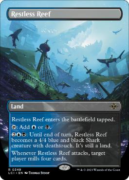 [349]【EN】■ボーダーレス■不穏な浅瀬/Restless Reef【LCI】[R][土地]