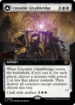 [358]【EN】【FOIL】■拡張アート■不安定な象形橋/Unstable Glyphbridge【LCI】[R][白]