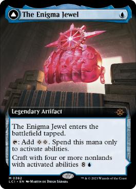 [362]【EN】【FOIL】■拡張アート■奇怪な宝石/The Enigma Jewel【LCI】[M][青]