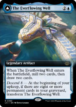 [363]【EN】【FOIL】■拡張アート■永遠溢れの井戸/The Everflowing Well【LCI】[R][青]