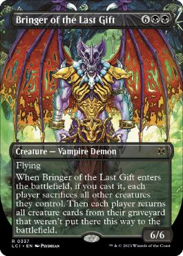 [337]【EN】【FOIL】■ボーダーレス■最後の贈り物の運び手/Bringer of the Last Gift【LCI】[R][黒]