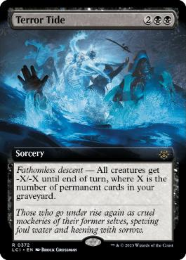[372]【EN】【FOIL】■拡張アート■恐怖の潮流/Terror Tide【LCI】[R][黒]
