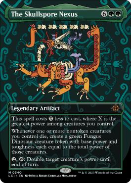 [340]【EN】【FOIL】■ボーダーレス■髑髏胞子の結節点/The Skullspore Nexus【LCI】[M][緑]