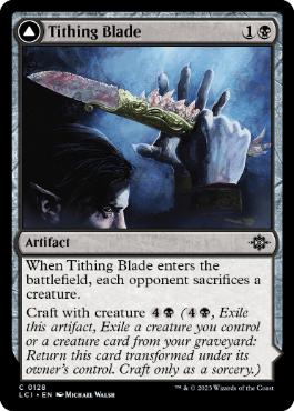 [128]【EN】税血の刃/Tithing Blade【LCI】[C][黒]