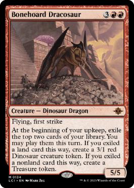 [134]【EN】骨集めのドラコサウルス/Bonehoard Dracosaur【LCI】[M][赤]