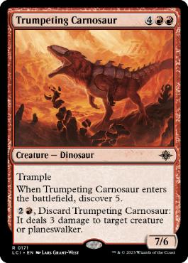 [171]【EN】嘶くカルノサウルス/Trumpeting Carnosaur【LCI】[R][赤]