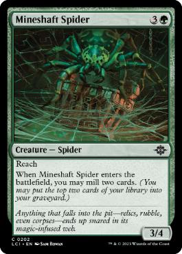 [202]【EN】竪坑の蜘蛛/Mineshaft Spider【LCI】[C][緑]