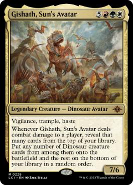 [229]【EN】太陽の化身、ギシャス/Gishath, Sun's Avatar【LCI】[M][多色]