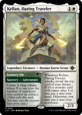 [231]【EN】【FOIL】勇敢な旅人、ケラン/Kellan, Daring Traveler【LCI】[R][白]