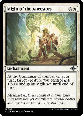[023]【EN】【FOIL】先祖の力/Might of the Ancestors【LCI】[U][白]