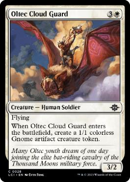 [028]【EN】【FOIL】オルテカの雲衛兵/Oltec Cloud Guard【LCI】[C][白]