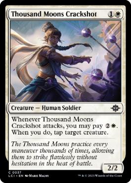 [037]【EN】【FOIL】千の月の撃ち手/Thousand Moons Crackshot【LCI】[C][白]