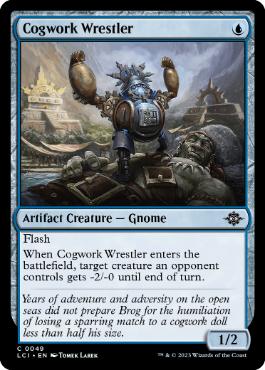 [049]【EN】【FOIL】歯車式闘士/Cogwork Wrestler【LCI】[C][青]