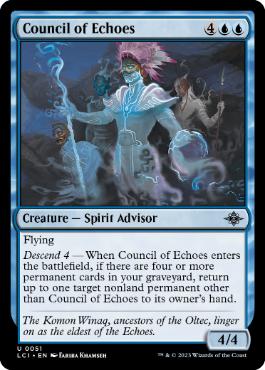 [051]【EN】【FOIL】残響の議会/Council of Echoes【LCI】[U][青]