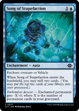 [077]【EN】【FOIL】麻痺の歌/Song of Stupefaction【LCI】[C][青]