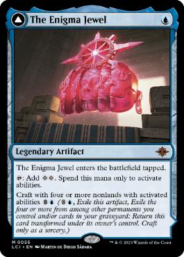 [055]【EN】【FOIL】奇怪な宝石/The Enigma Jewel【LCI】[M][青]