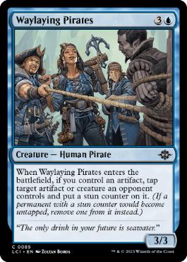 [085]【EN】【FOIL】待ち伏せる海賊/Waylaying Pirates【LCI】[C][青]