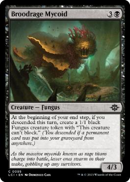 [095]【EN】【FOIL】同族怒りのマイコイド/Broodrage Mycoid【LCI】[C][黒]