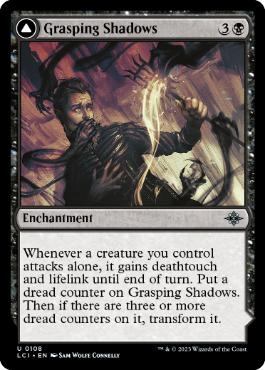 [108]【EN】【FOIL】絡みつく影/Grasping Shadows【LCI】[U][黒]