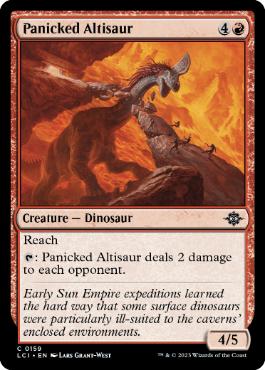 [159]【EN】【FOIL】動揺するアルティサウルス/Panicked Altisaur【LCI】[C][赤]